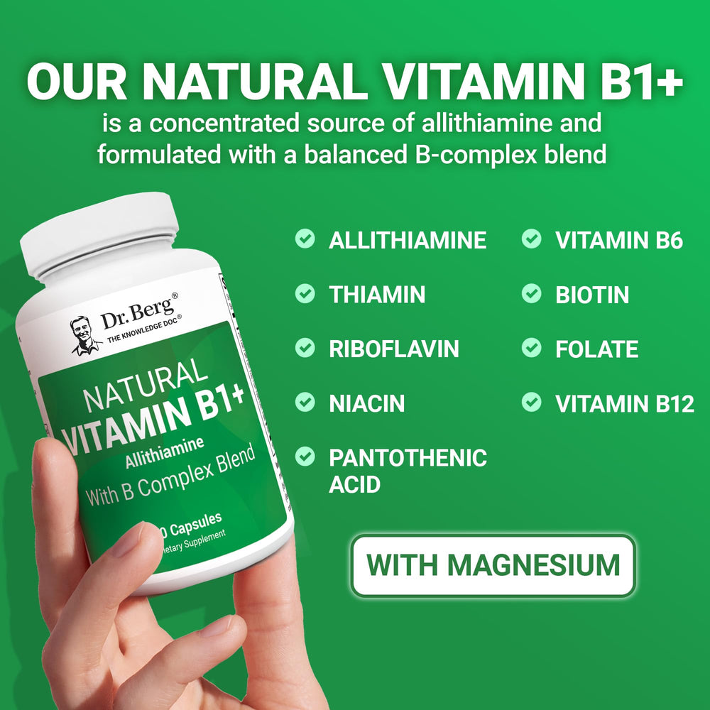Dr. Berg magnesium and B vitamins symbolizing balanced support