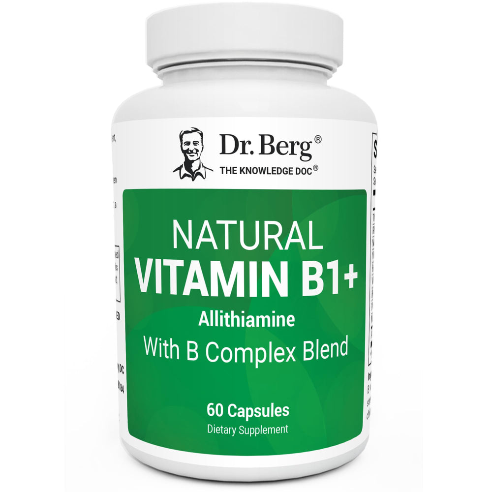Dr. Berg Natural Vitamin B1 B6 B12 Allithiamine bottle for daily support