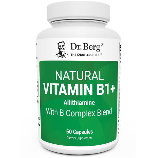 Dr. Berg Natural Vitamin B1 B6 B12 Allithiamine bottle for daily support