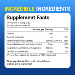 Dr. Berg Magnesium Glycinate Powder serving scoop for easy dosing