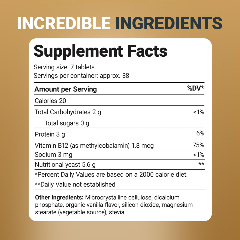 Dr. Berg vegan yeast tablets emphasizing plant-based ingredients for lifestyle.