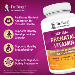 Dr. Berg Omega-3 support visual for prenatal wellness.