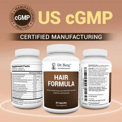 Dr. Berg USA GMP-certified manufacturing facility shows quality control.