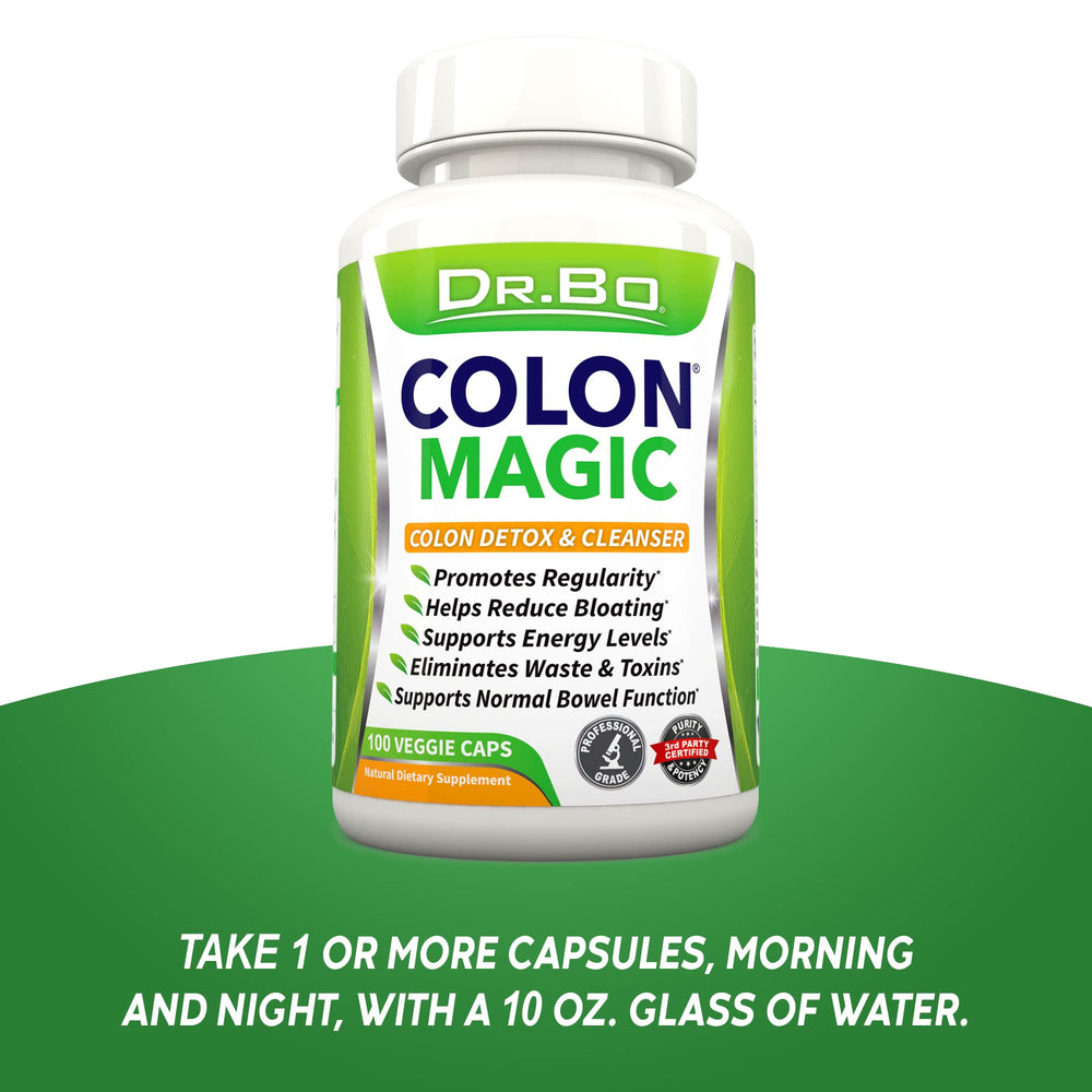 DR. BO Colon Cleanse daily supplement packaging for regular use