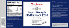 Dr.Brian Omega 3 odorless bottle with lemon flavor conveys pleasant post-swallow aroma.