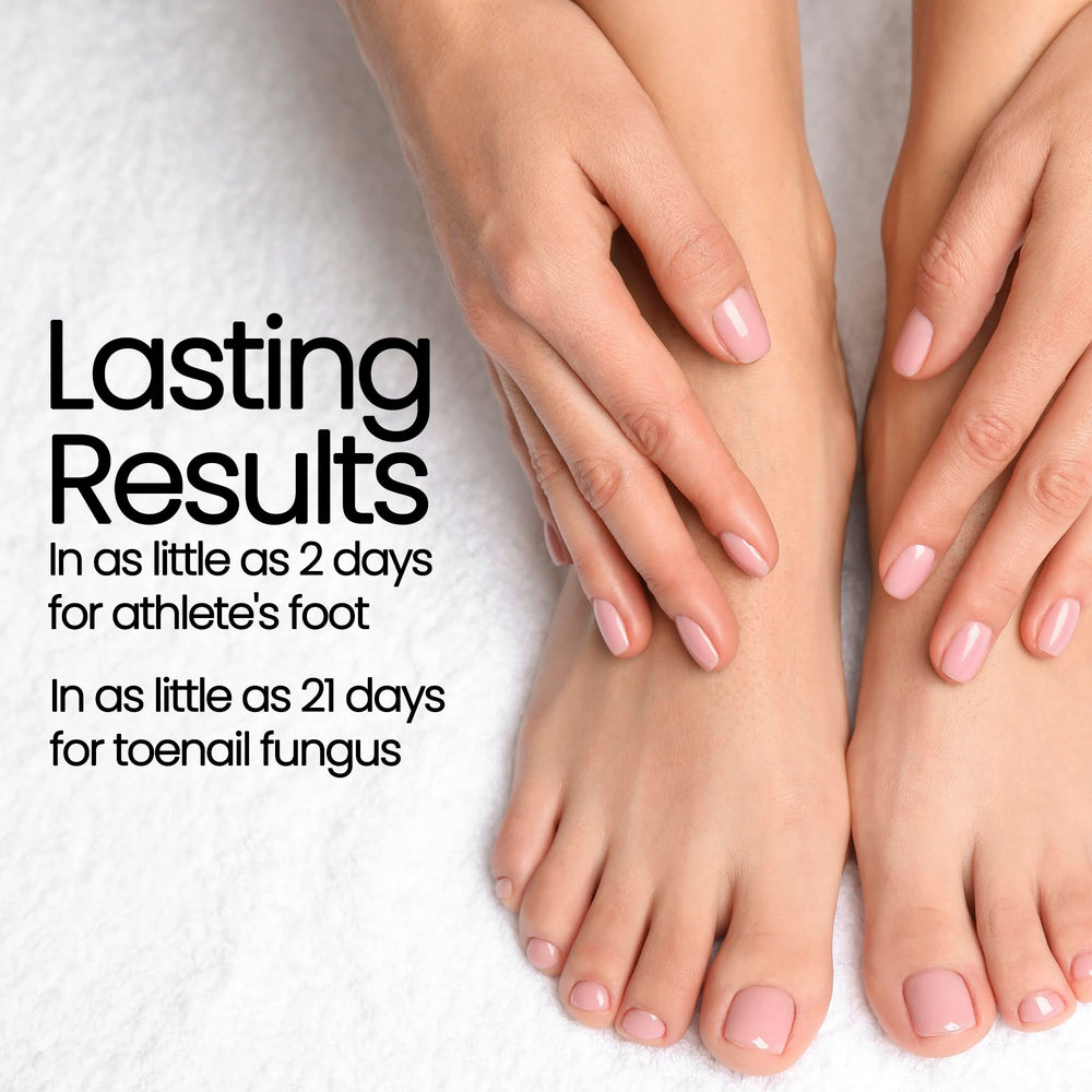 DR CANUSO Anti-fungal Nail Polish close-up showing clearer nails and healthy appearance