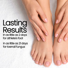 DR CANUSO Anti-fungal Nail Polish close-up showing clearer nails and healthy appearance