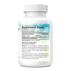 Dr Clark Store Pepsin capsules closeup highlighting protein digestion assistance
