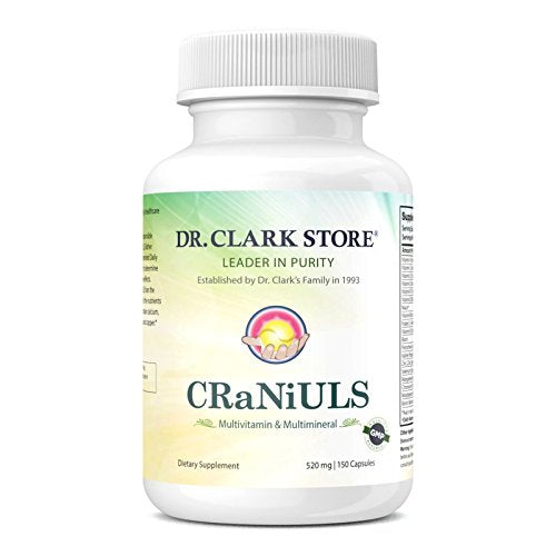 Dr Clark Store CRaNiULS bottle front view for daily vitamin and mineral support