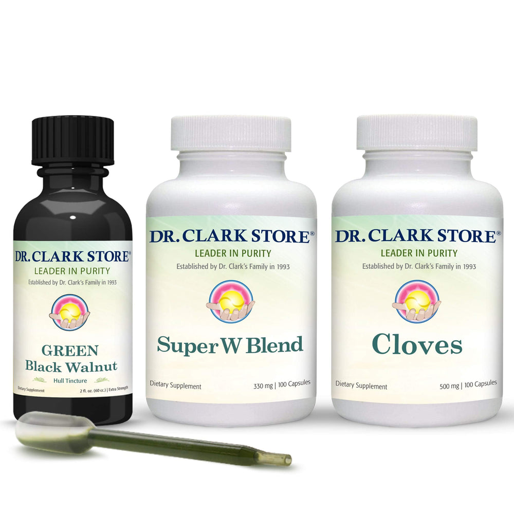 Dr Clark Store Green Tincture bottle highlighting natural herbal blend for gentle digestive support
