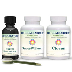 Dr Clark Store Green Tincture bottle highlighting natural herbal blend for gentle digestive support