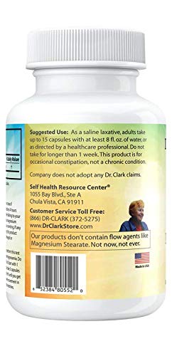 Dr Clark Store magnesium sulfate packaging conveys transparency and quality for plant-based lifestyles.