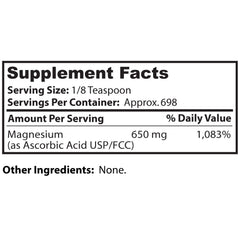 Dr Clark Store nutrition facts panel closeup reveals potency and ingredients