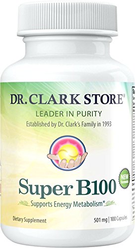 Dr Clark Store SuperB100 bottle and label for daily wellness.