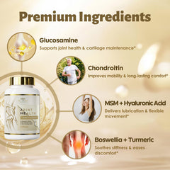 DR. CROWN Joints bottle open pour for easy daily use.