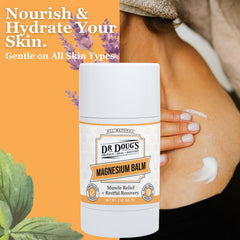 Bedtime routine with Dr. Doug's balm for relaxing preparation.