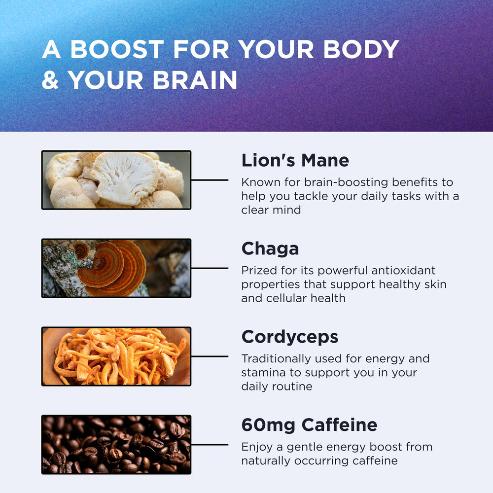 Dr. Emil Mushroom Coffee instant-dissolve demonstrates quick mix for on-the-go