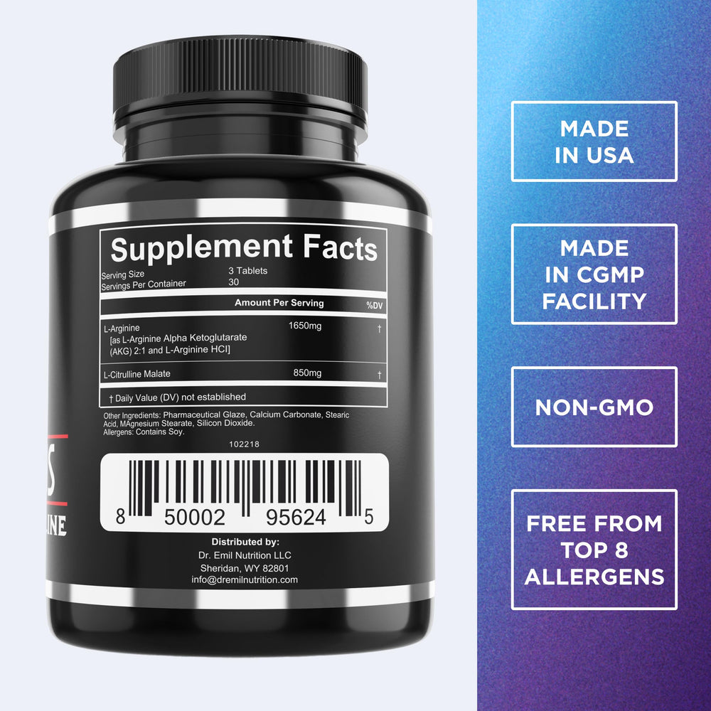 DR. EMIL NUTRITION Arginine Plus tablets ready for daily use