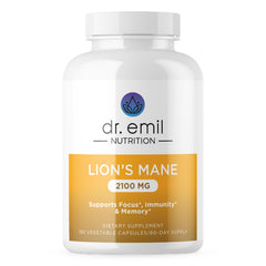 DR. EMIL NUTRITION Lion's Mane capsules for daily focus.