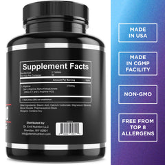 Dr. Emil Nitric Oxide boost bottle emphasizes enhanced blood flow potential.