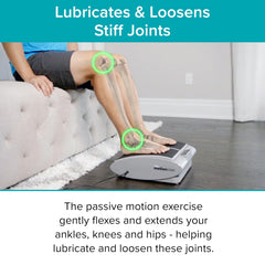 Dr Ho's MotionCiser heat settings warm feet while soothing legs.