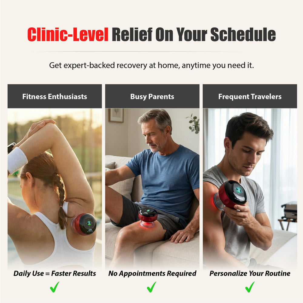 Cupping system aiding trigger points and back relief by the brand