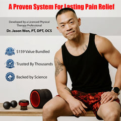 Dr. Jason Won cupping device highlighting red light therapy for recovery