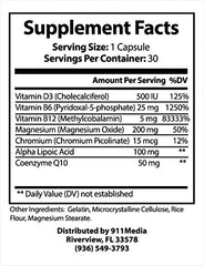 Dr. John Gilmore Meta Seven bottle close-up emphasizing premium design and energy support