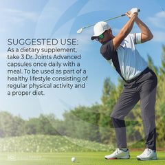 Dr. Joints NDS Advanced glucosamine-chondroitin close-up for joint support.