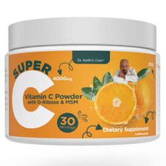Dr. Keith's Own Super C bottle ready for daily vitamin C intake.