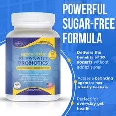 Kids-friendly packaging promotes a routine with Pleasant Probiotics