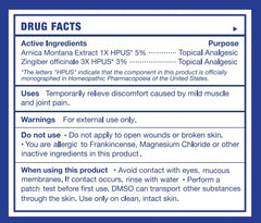 Ingredients montage conveys natural botanicals complementing DMSO for soothing rituals