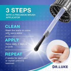 Dr. Luke Plantar Wart Freeze Off box and instructions included.