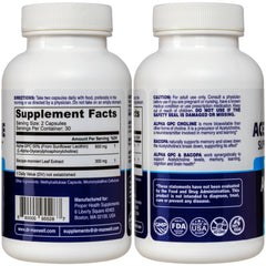 Dr. Maxwell Alpha GPC capsules close-up highlighting clean, vegan ingredients and high bioavailability.
