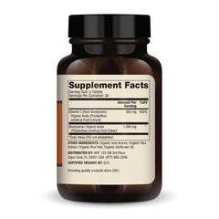 Dr. Mercola Biodynamic amla tablets close up showing tablet texture and form