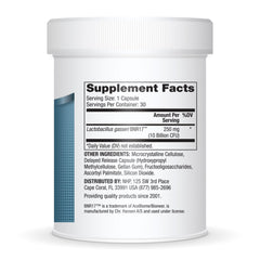 Close-up of Biothin Probiotic capsules highlighting delayed-release design