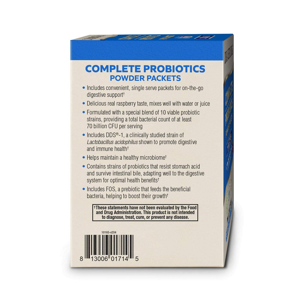 Dr. Mercola Complete Probiotics ingredients with FOS for prebiotic nourishment.