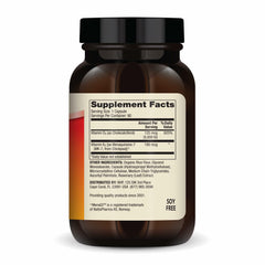 Close-up of capsules highlighting high-potency D3 5000 IU and K2 180 mcg.