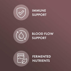 Dr. Mercola Fermented Black Garlic extract powder highlighting SAC content.