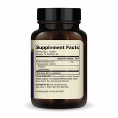 Dr. Mercola Lumbrokinase capsules close-up with delayed-release feature
