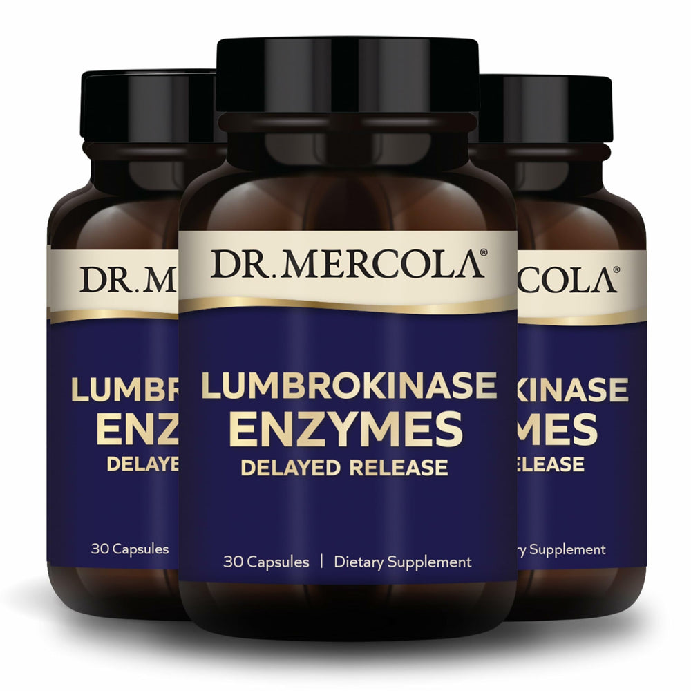 Dr. Mercola Lumbrokinase delayed-release bottle for daily use