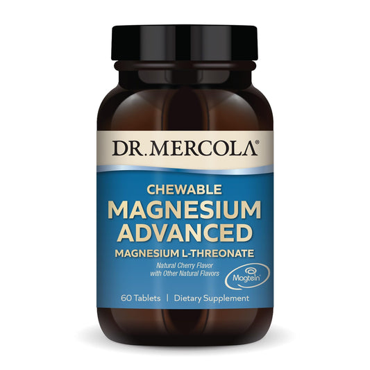 Dr. Mercola Magnesium Chewable Advanced bottle for easy daily use