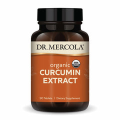Dr. Mercola Organic Curcumin Extract bottle for daily joint support and overall wellness.