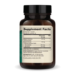 Dr. Mercola Organic Fermented Broccoli Sprouts serving dose illustrates measured intake for nutrition.