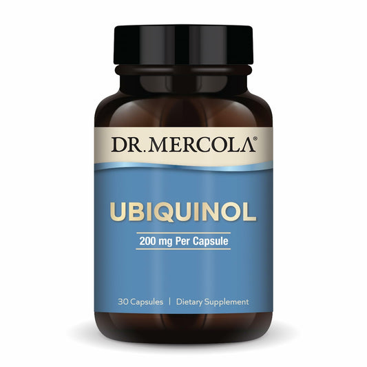 Dr. Mercola Ubiquinol 200 mg bottle for daily energy support