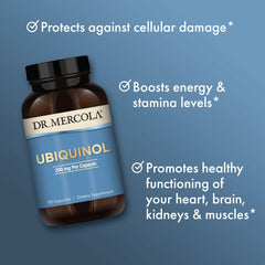 Dr. Mercola Ubiquinol fermentation process illustration