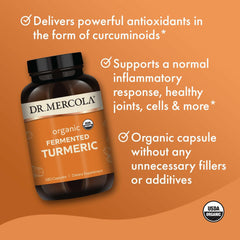 USDA Organic certification seal on Dr. Mercola bottle for trusted organic status