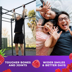 DR MORITZ raspberry flavor gummies highlighting sugar free formula for everyday calm