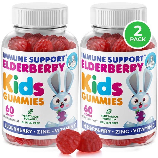 DR. MORITZ elderberry gummies bottle for family immune support