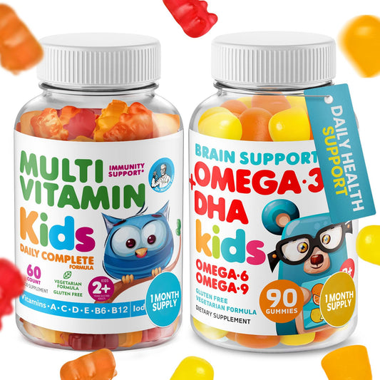 DR. MORITZ Omega 3 Gummies bottle pour supports daily focus and healthy routine.